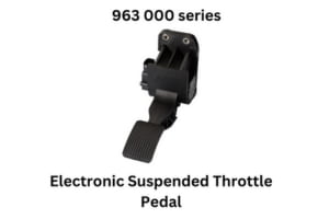  Electronic suspended throttle pedal for the 95500 series, designed for precision control in the 963000 series vehicles